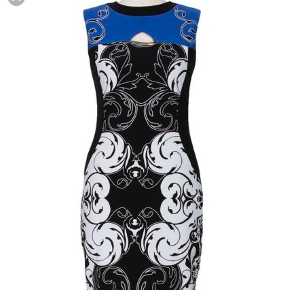 Joseph Ribkoff Paisley Peacock Dress
